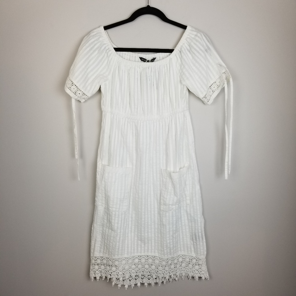 W118 Walter Baker embroider detail white dress